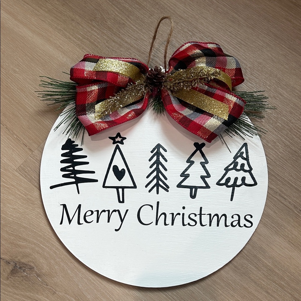 Handmade Merry Christmas Sign
